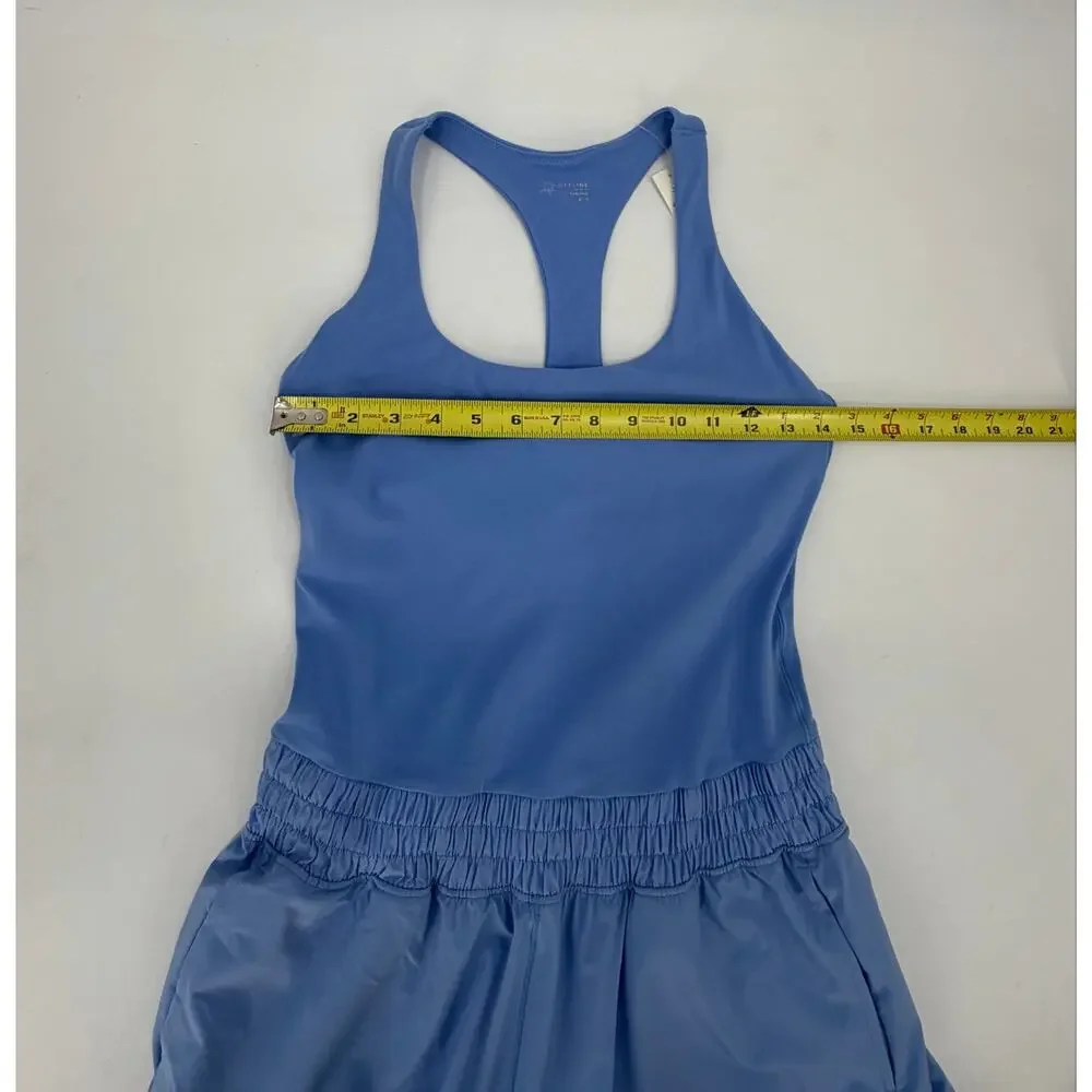 Aerie Offline Real Me Hot Stuff Romper Blue Racerback Athletic NWT Size Medium